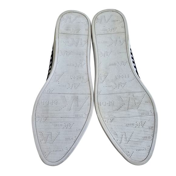 Polka Dot Loafers AK Sport Over The Top Size 8 Navy Blue White Slip On Sneakers - Picture 12 of 14